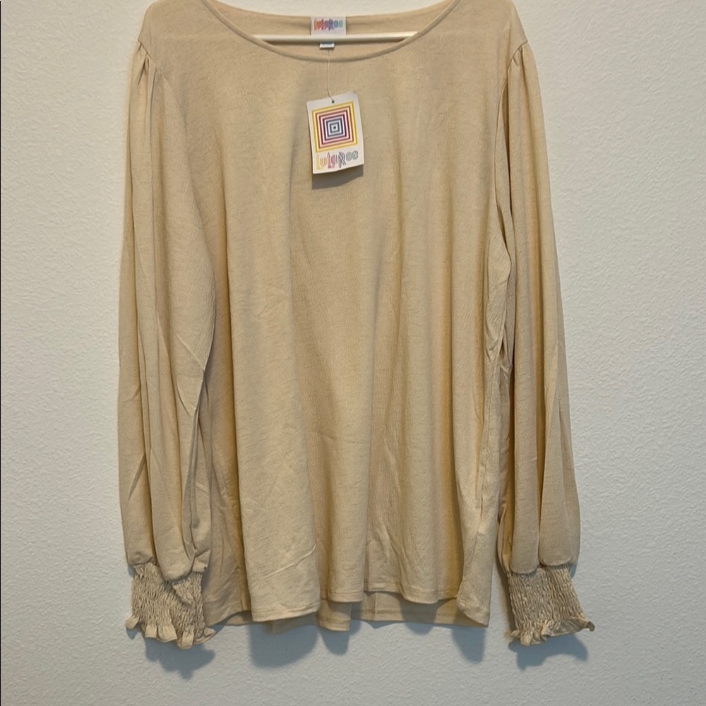 LuLaRoe Cream Women's Top